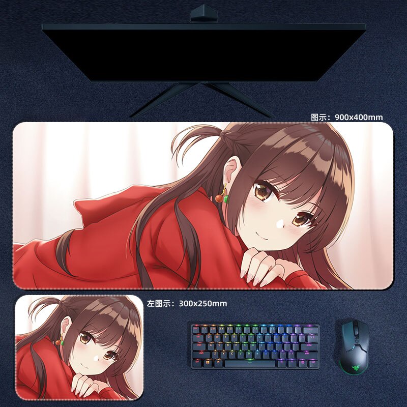 Anime Rent A Girlfriend Mouse Pad Ichinose Chizuru Mami Sumi Ruka Mousepad Computer Laptop Gamer Pad Gaming Accessories Desk Mat