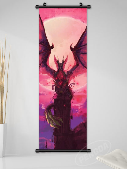 Home Decoration Modern Wall Artwork Monster Hunter World Picture Anime Scroll Hanging Painting Print Canvas Poster Living Room