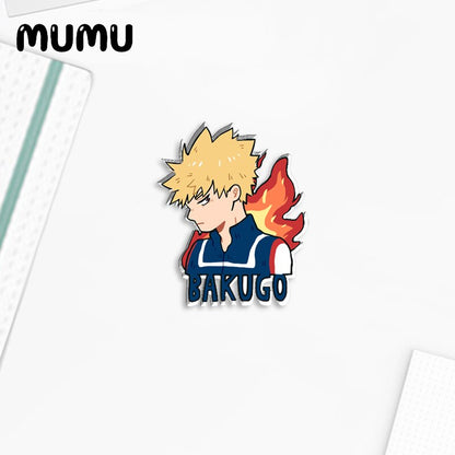 2023 New Boku no Hero Academia Lapel Pin Anime Acrylic Brooches Handmade Epoxy Jewelry Shirt Bag Badge