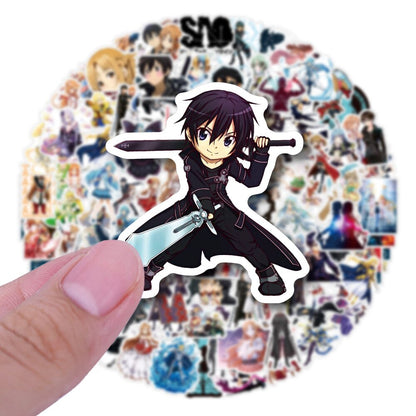 10/30/50/100CS Anime Sword Art Online SAO Stickers Graffiti Decals DIY Laptop Phone Luggage Fridge Waterproof Sticker Kids Toys