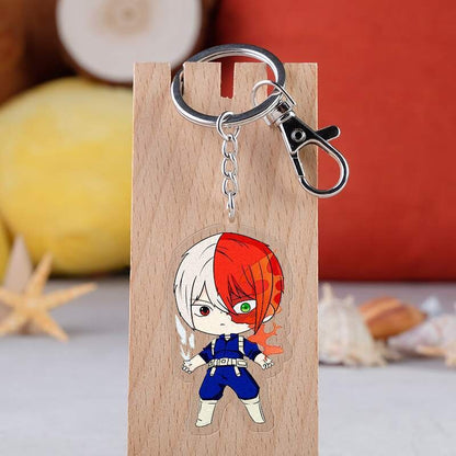 Keychain Anime Character My Hero Academia Deku Acrylic Keyring Japanese Cartoon Bag Handbag Gift For Student Comic Fans