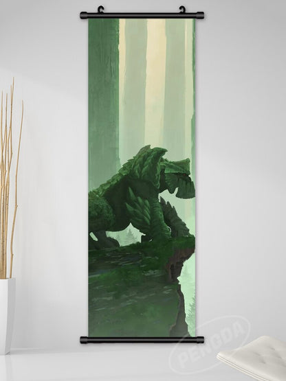 Home Decoration Modern Wall Artwork Monster Hunter World Picture Anime Scroll Hanging Painting Print Canvas Poster Living Room