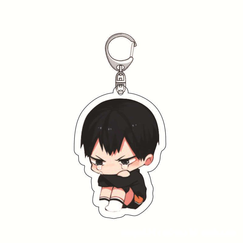 Hot Anime Haikyuu!! Super Cute Figure Keychain Collection Hinata Shoyo Kageyama Tobio Sugawara Acrylic Key Chain Wholesale