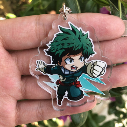 Anime My Hero Academia Ashido Mina Ojiro Mashirao Keychain Cosplay Accessories Pendant Badge