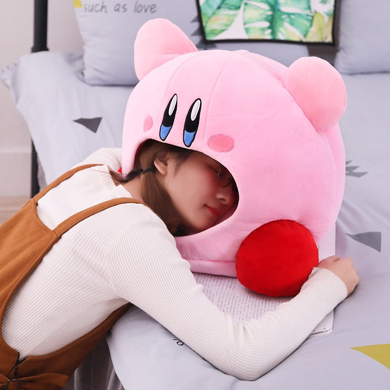 Anime Games Kirby Peripheral Plush Doll Funny Nap Pillow Soft Pet Cat Nest Kawaii Stuffed Toy Pet Bed Decora Cute Gift For Kids