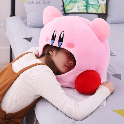 Anime Games Kirby Peripheral Plush Doll Funny Nap Pillow Soft Pet Cat Nest Kawaii Stuffed Toy Pet Bed Decora Cute Gift For Kids