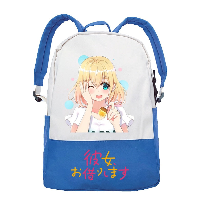 Anime Rent A Girlfriend Manga Kanojo Okarishimasu Patchwork Casual Kawaii Shoulder Schoolbag Backpacks