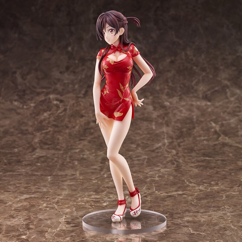 24cm Rent A Girlfriend Sexy Anime Figure Chizuru Mizuhara China Dress Action Figure Chizuru Ichinose Figure Adult Model Doll Toy