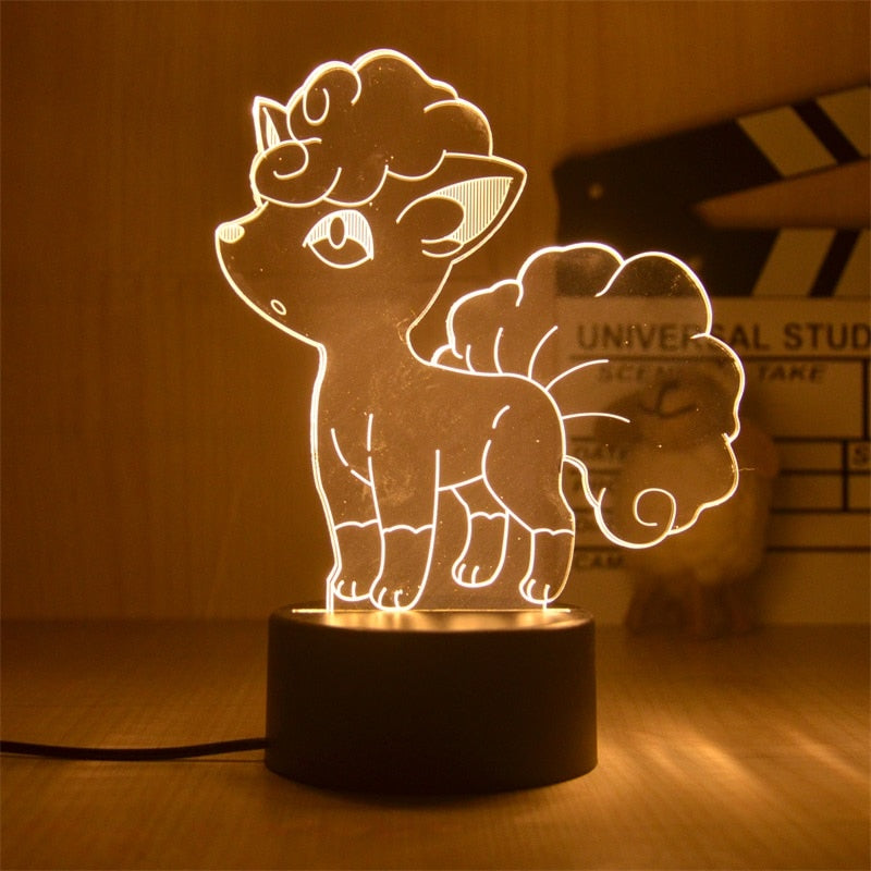 New Pokemon Pikachu Led 3D Night Light Kids Toy Anime Figures Cute Pikachu Bedside Lamp for Children Bedroom Decor Birthday Gift