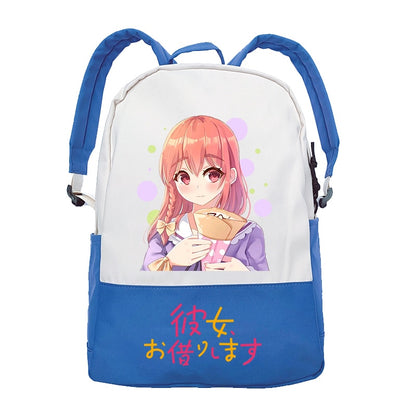 Anime Rent A Girlfriend Manga Kanojo Okarishimasu Patchwork Casual Kawaii Shoulder Schoolbag Backpacks