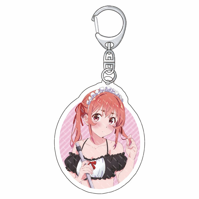 Anime Rent A Girlfriend Kanojo Okarishimasu Charm Keychain Ichinose Chizuru Asami Nanami Sakurasawa Sumi Sarashina Ruka Keyring