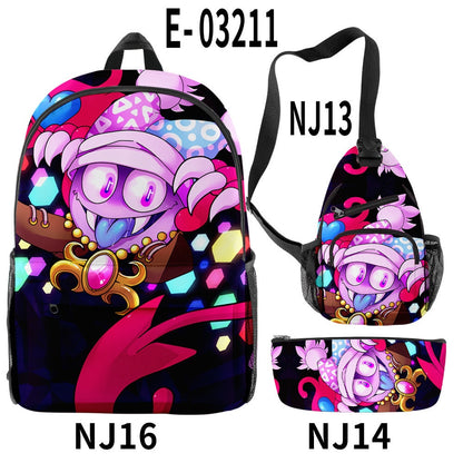 2023 NEW Anime Star Kabi Kirby Coin Purse 3D Children School Bags Kids Backpacks Kindergarten Chest Bag Crossbody Backpack