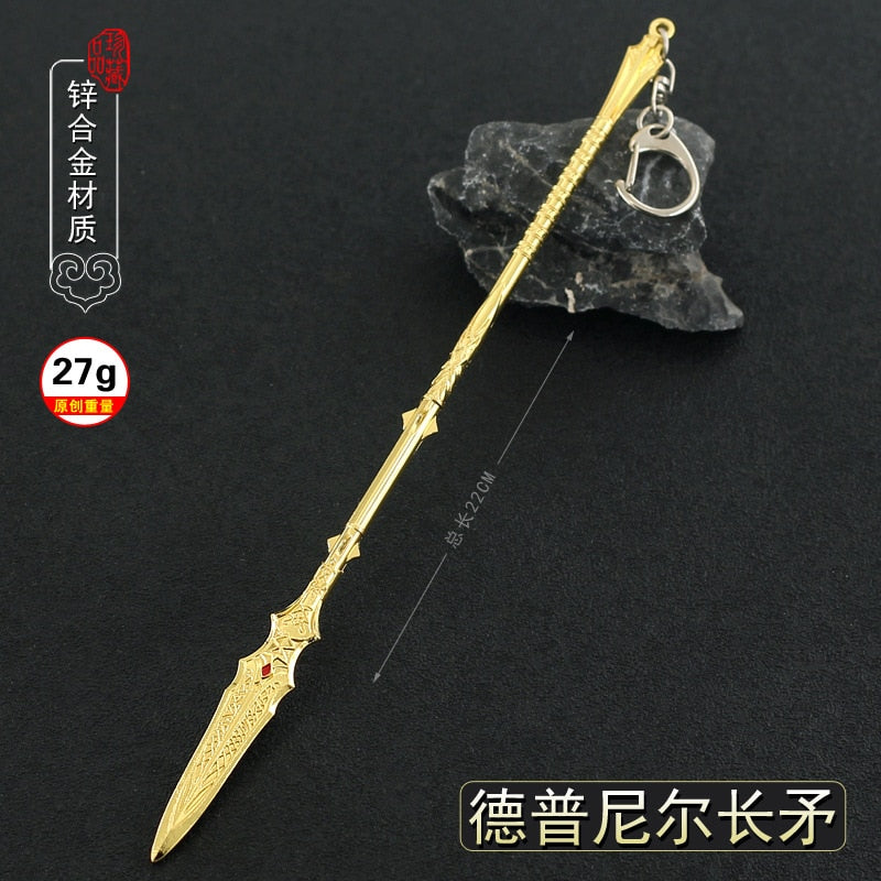 God of War Alloy Game Peripherals Models Pendant Anime Kratos Weapon Metal Replica Miniature Decoration Blade of Chaos Ornaments