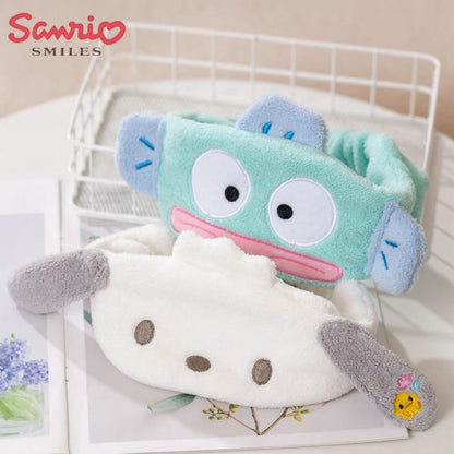 Hangyodon Cartoon Cute Hair Hoop Sanrio Pachacco Creative Plush Absorbent Towel Hand Wipe Sweet Kawaii Birthday Gift