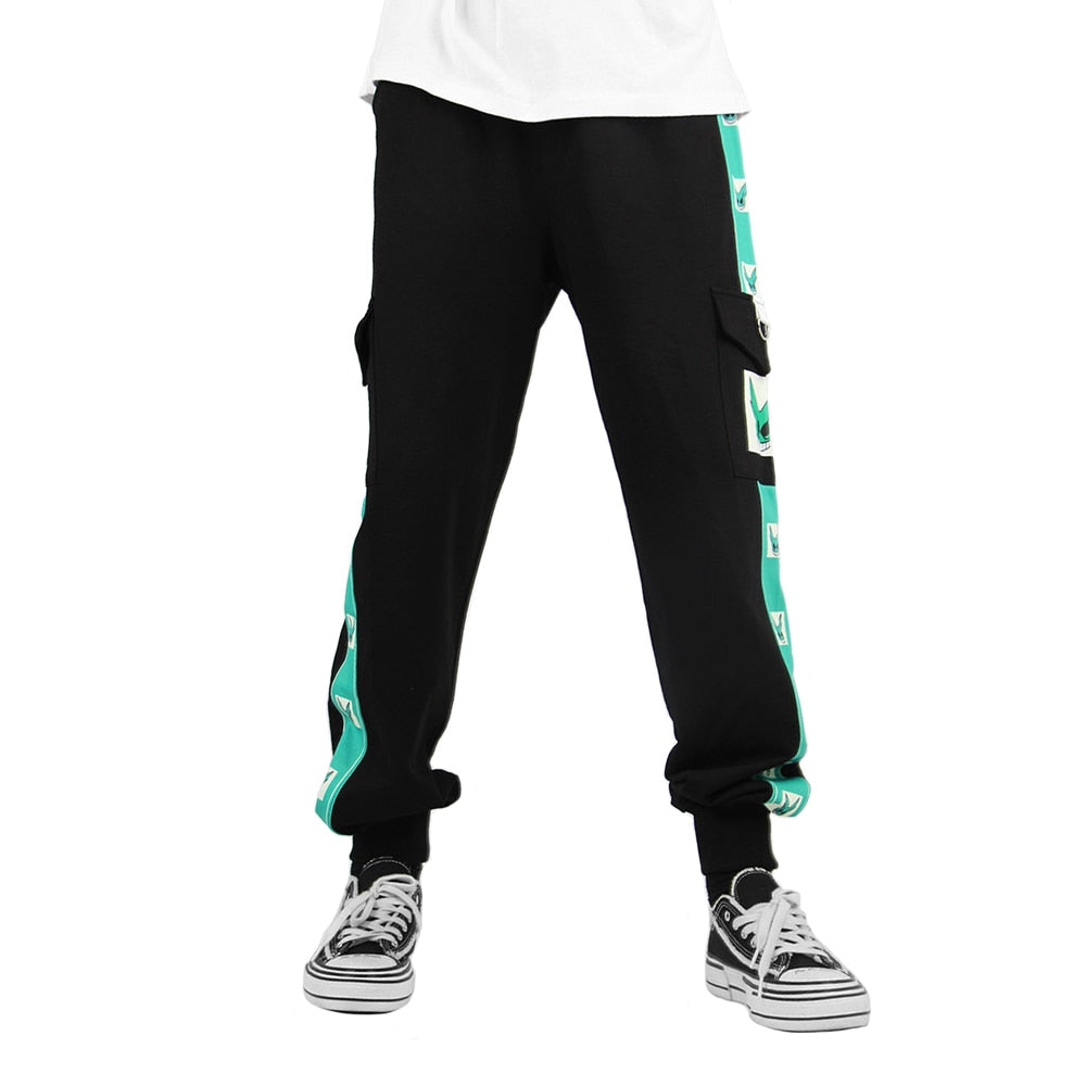 My Hero Academia Bakugou Katsuki Cosplay Pants Midoriya Izuku 3D Print Pocket Cargo Casual Loose Trousers Overalls