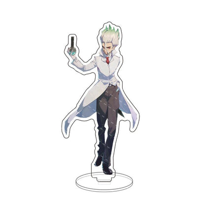 Anime Game Dr. Stone Acrylic Stand Action Figure Toy Ishigami Senkuu PVC Desktop Stand Model Toys Gift Cosply Beauty Collection