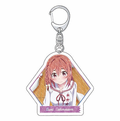 Anime Rent A Girlfriend Kanojo Okarishimasu Charm Keychain Ichinose Chizuru Asami Nanami Sakurasawa Sumi Sarashina Ruka Keyring