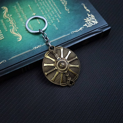 God of War Keychain Kratos Axe Leviathan Key Chain Keyring Blades of Chaos Swords Game Accessories Car Key Ring Pendant llaveros