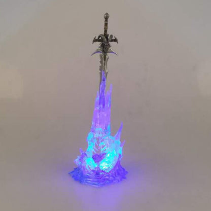 World of Warcraft 25cm Anime Game Action Figure Weapon Frostmourne Katana Sword with LED Lighting Starz PVC Toys Kids Gifts