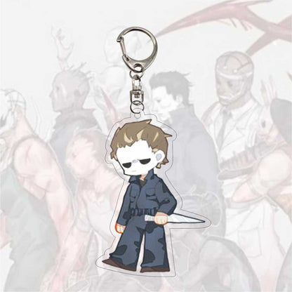 Game Dead by Daylight Gothic Figures Pendant Key Chain The Huntress Trapper Wraith Hillbilly Anime Theme Acrylic Metal Keychain