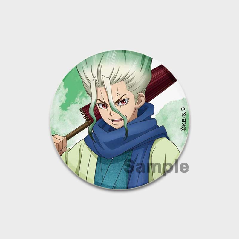 Dr. Stone Lapel Pins Cute Cartoon Figure Enamel Pin Manga Badges for Backpacks Brooches on Clothes Jewelry Accessories Fans Gifts