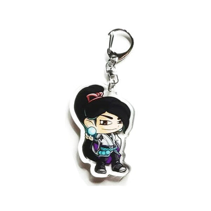 Game Keychain Valorant Sage Killjoy Jett Sova Cypher Man Key Chain for Women Accessories Cute Bag Pendant Key Ring for Fans Gift