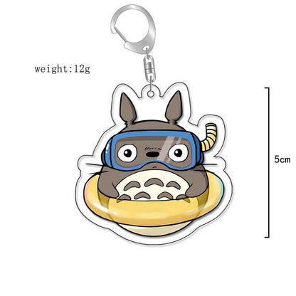 Anime Kiki&#39;s Delivery Service MY NEIGHBOUR TOTORO Spirited Away Cosplay Keychain Acrylic Pendant Backpack Props Accessories Gift