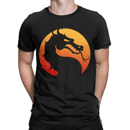 Custom Graphic Tees Tops XS-4XL Mortal Kombat Vintage Logo Adult T Shirt Summer Clothes for Men Clothing Pattern Style