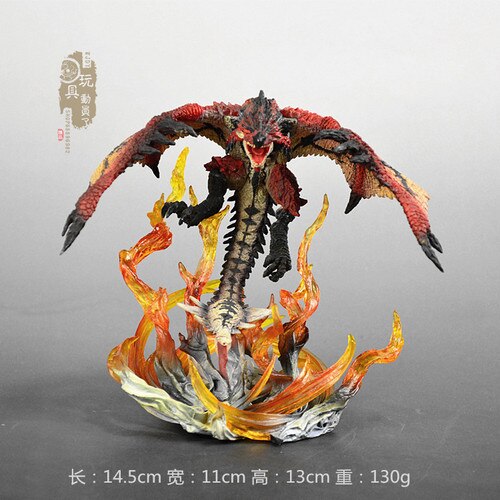 Collector&#39;s Edition Monster Hunter Prototype Production Big Tigrex Hand-held Male Fire Dragon Ornament Figure Toys