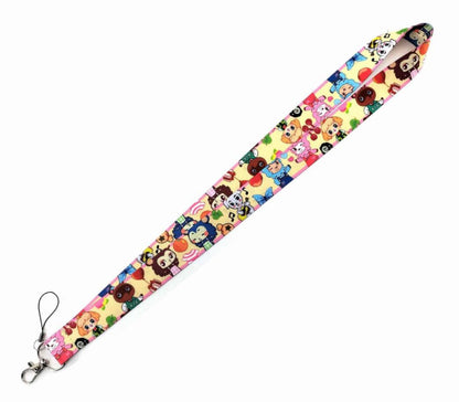 Cartoon Animal Crossing Key Lanyard ID Badge Holders Animal Phone Neck Straps with Keyring Phone Accessories D062