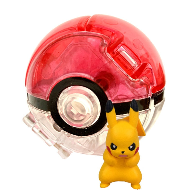 Pokemon Ball Pokeball Anime Figure Pikachu Squirtle Pocket Monster Variant Pokémon Elf Ball Toy Action Model Gift