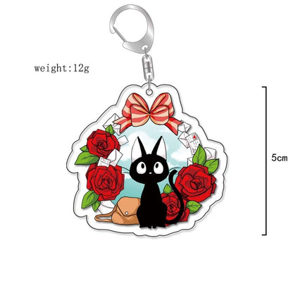 Anime Kiki&#39;s Delivery Service MY NEIGHBOUR TOTORO Spirited Away Cosplay Keychain Acrylic Pendant Backpack Props Accessories Gift