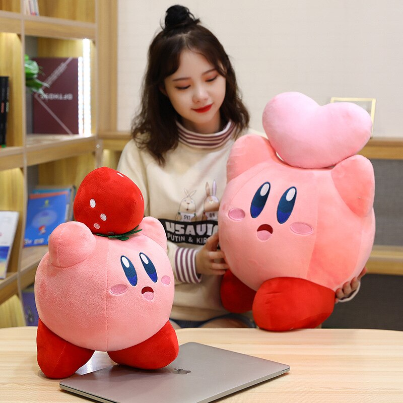 Star Kirby Doll Plush Stuffed Toys Love Chef Strawberry Pillow Pendant Children&#39;s Birthday Christmas Gift