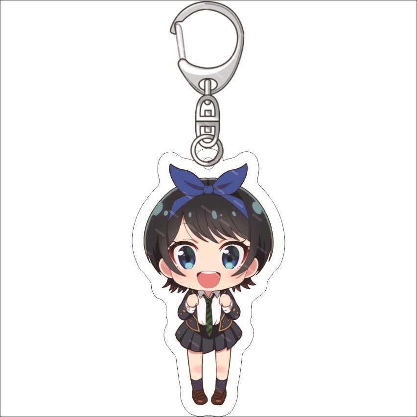 Rent A Girlfriend Keychain Anime Ichinose Chizuru Nanami Mami Sarashina Ruka Sakurasawa Sumi Cute Mold Acrylic Keyrings Jewelry