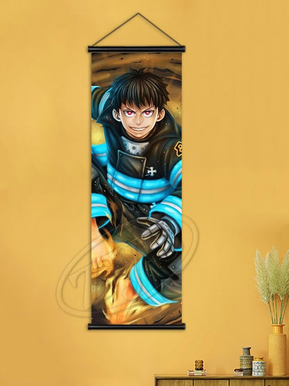 Fire Force Poster Hanging Scrolls Art Mural Shinra Kusakabe Canvas Painting Wall Picture Child Bedroom Home Cuadros Decoration