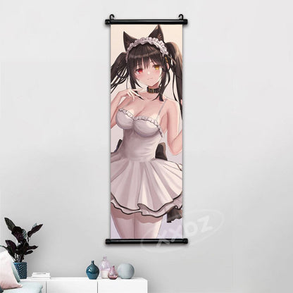 Anime Date A Live Poster Wall Art Canvas Kawaii Princess Pictures Modern Painting Tokisaki Kurumi Hanging Scroll Home Decor Gift