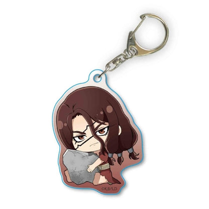 Anime Dr. Stone Keychain Senku Ishigami Oki Taiju Ogawa Yuzuriha Kohaku Acrylic Figure Key Chain Backpack Schoolbag Charm Keyring