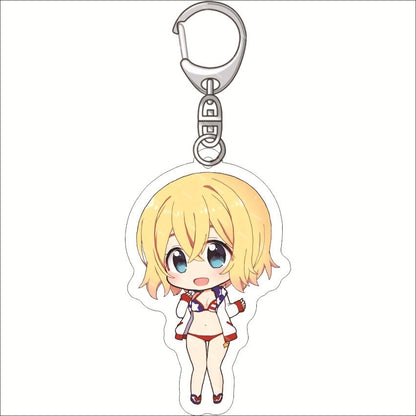 Rent A Girlfriend Keychain Anime Ichinose Chizuru Nanami Mami Sarashina Ruka Sakurasawa Sumi Cute Mold Acrylic Keyrings Jewelry