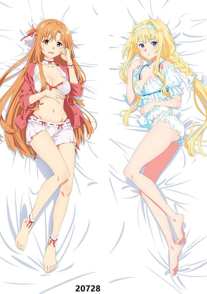 Anime Dakimakura Sword Art Online Alicization War of Underworld Alice Yuuki Asuna Hugging Body Pillow Case Pillow Cover Gift