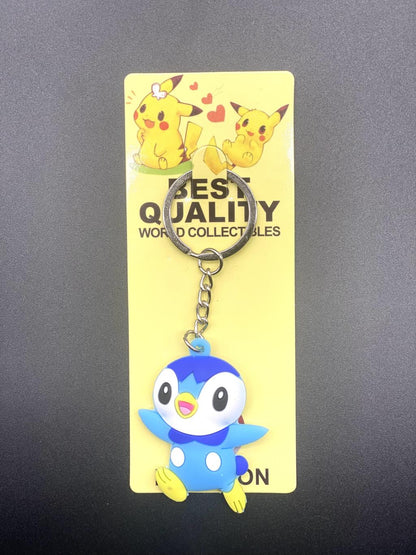 38style Pokemon Anime Action Figures Pikachu Alloy Silicone Keychain Accessories Pendant Bag Key Ring Pendant Birthday Gifts