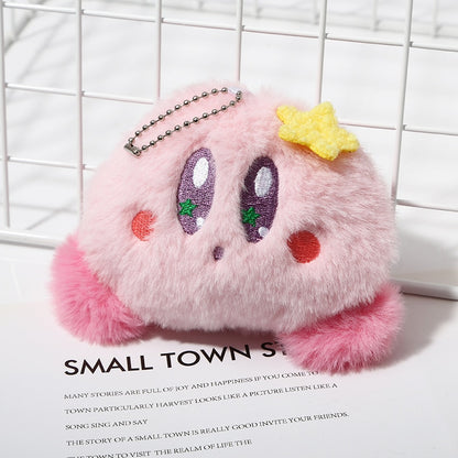 NEW Kawaii Anime Cartoon Star Kirby Plush Cosmetic Bag Cute Pink Plush Portable Storage Bag Coin Purse Girl&amp;Child Holiday Gifts