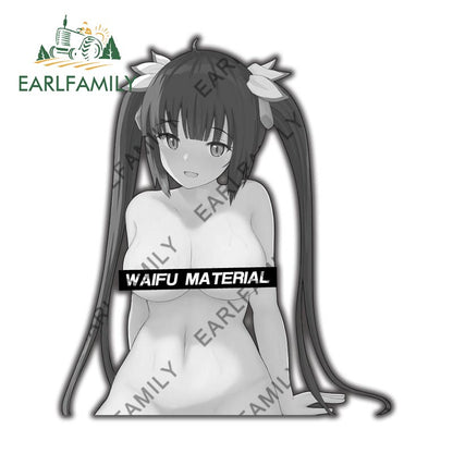 13cm x 9.6cm for DanMachi Hestia Waifu Car Stickers Campervan Decal RV JDM Vinyl Car Wrap Waterproof Trunk Decals