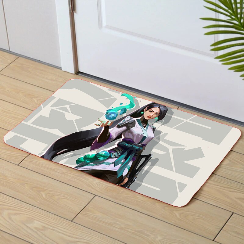 Carpet Living Room Valorant Diatom Ooze Non-slip and Washable Kitchen Mat Diatomaceous Earth Mat Home Decoration Rug Door Mats