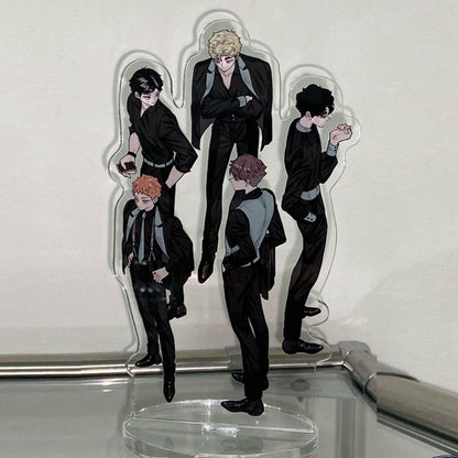 Anime Haikyuu!! Volleyball Boys Figures Acrylic Stand Hinata Shoyo Kageyama Tobio Desk Plate Model Action Decor Ornaments