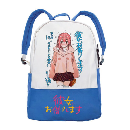 Anime Rent A Girlfriend Manga Kanojo Okarishimasu Patchwork Casual Kawaii Shoulder Schoolbag Backpacks