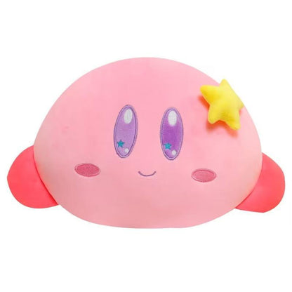 Anime Kirby Plush Car Neck Headrest Pillow Car Accessories Cartoon Kawaii Auto Seat Head Support Neck Protector Seat Belt Covers