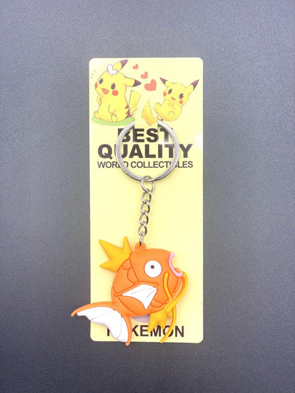 38style Pokemon Anime Action Figures Pikachu Alloy Silicone Keychain Accessories Pendant Bag Key Ring Pendant Birthday Gifts