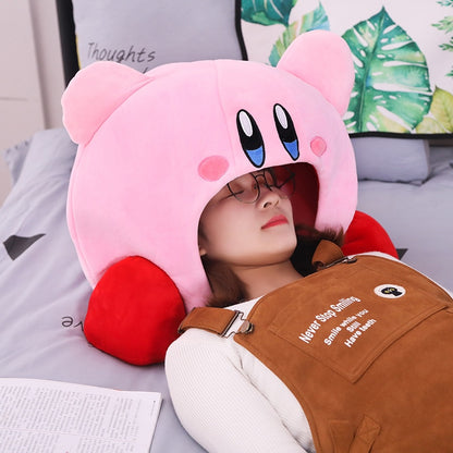 Anime Games Kirby Peripheral Plush Doll Funny Nap Pillow Soft Pet Cat Nest Kawaii Stuffed Toy Pet Bed Decora Cute Gift For Kids