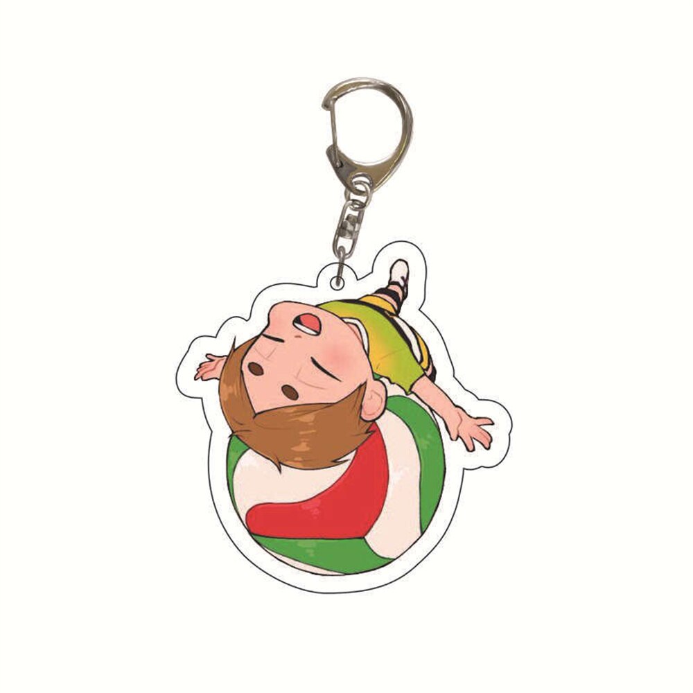 Cartoon Volleyball Boy Key Chain Ring Anime Haikyuu!! Keyring Cute Keychain Sleutelhanger New Keychain Accessories Pendant Gift