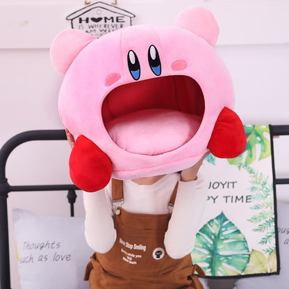 Anime Games Kirby Peripheral Plush Doll Funny Nap Pillow Soft Pet Cat Nest Kawaii Stuffed Toy Pet Bed Decora Cute Gift For Kids